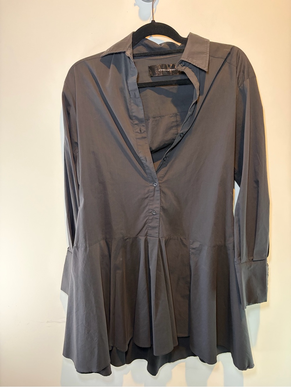 Code‎ x Mode Long Sleeve Peplum Shirt Dress